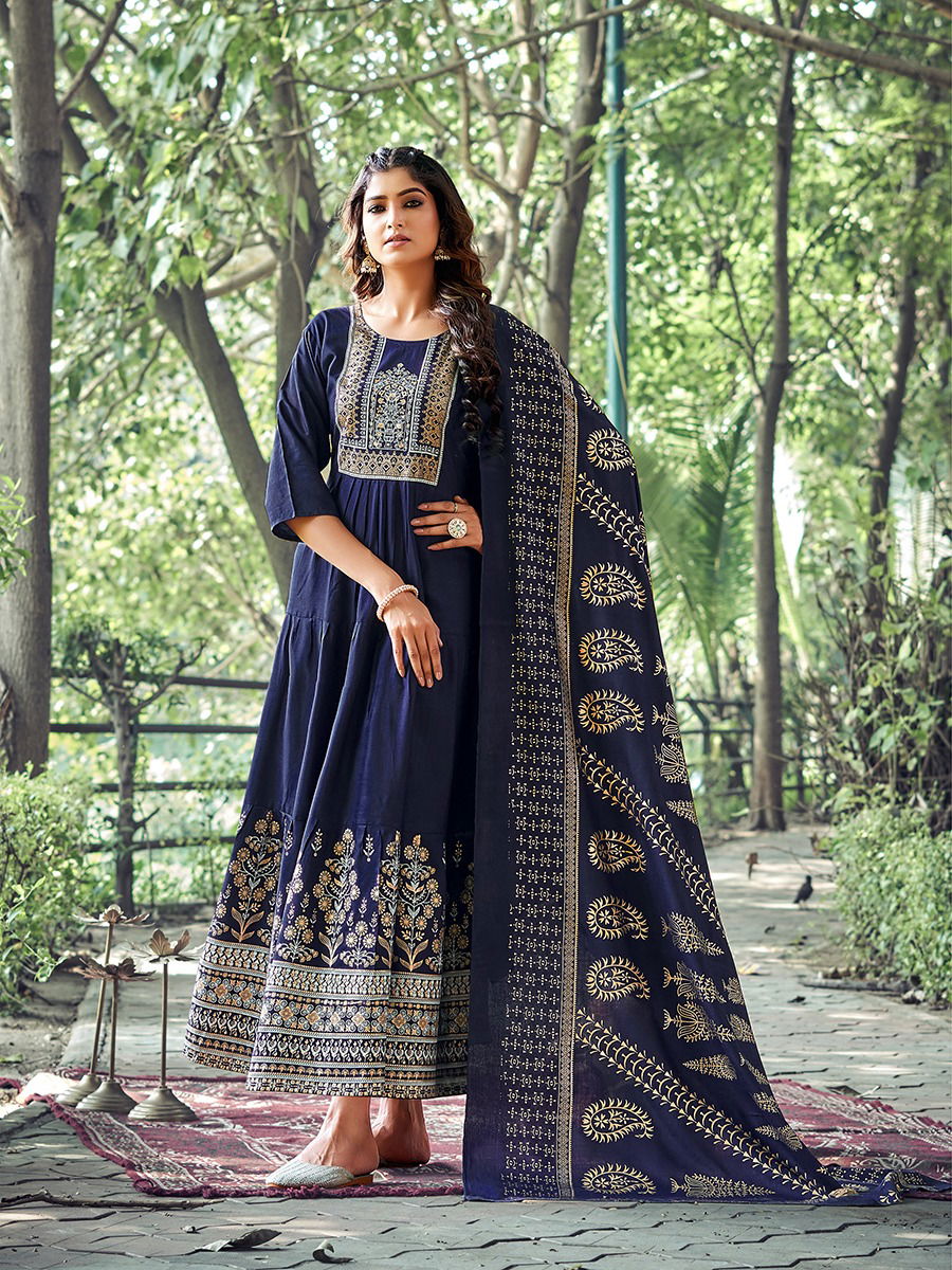 Rare Lily Avantika Vol 1 Heavy Printed Kurti With Dupatta Catalog

